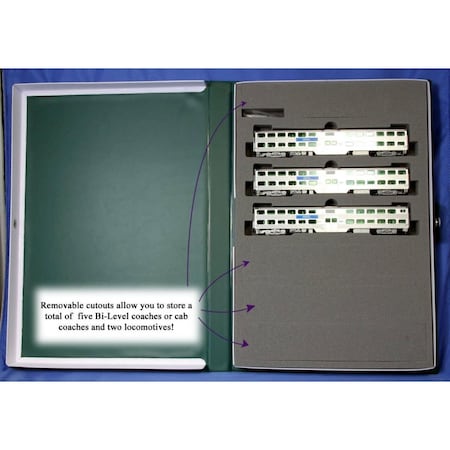 Kato 1068703 N Scale Chicago Metra 3 Car Set KAT1068703